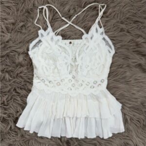 Elegant White Western Top